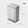 EKO エックスキューブステップビン30L.|s6